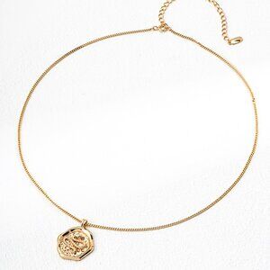 🐍 Artisan Original Snake Medallion Talisman Necklace | S925 Gold